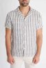 Striped Textured Shirt - csíkos rövid ing - Méret: XL