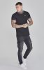 Siksilk Black Muscle Fit T-Shirt - fekete póló - Méret: XL