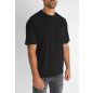 Black Lined Oversized Tee