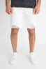 White Ripped Short - fehér szaggatott rövidnadrág - Méret: 34
