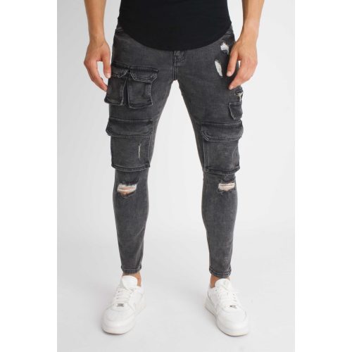 Stone Pocket Jeans - oldalzsebes farmer - Méret: 29