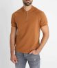 Brick Zip T-Shirt - barna póló - Méret: S 