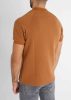 Brick Zip T-Shirt - barna póló - Méret: S 