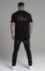 Siksilk Black Graphic T-Shirt - fekete póló - Méret: S 