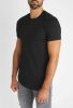 Geometry Black T-Shirt - fekete hosszított póló - Méret: S 