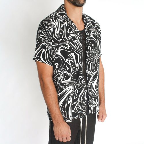 Acid Shirt - fekete ing - Méret: XXL