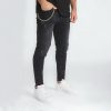 Chained Skinny Jeans - fekete szűk farmernadrág - Méret: 30