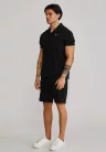 Siksilk Black Polo and Shorts Set - Méret: S