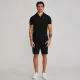 Siksilk Black Polo and Shorts Set - Méret: XL