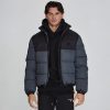 Siksilk Black Reflective Puffer Jacket