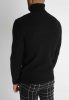 Knitted Black Turtleneck - kötött fekete garbó - Méret: M