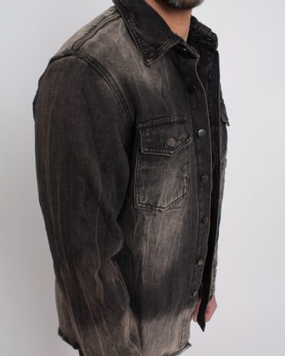 Washed Regular Farmerkabát - Méret: S 