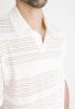 Lacy Polo Shirt - kötött póló ing - Méret: XL