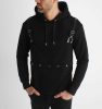 Black Tactical Hoodie - fekete pulóver - Méret: S 