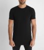 Black Slim Tee - fekete hosszított póló - Méret: M