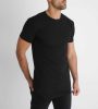 Black Slim Tee - fekete hosszított póló - Méret: L