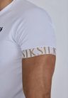 Siksilk White Tech T-Shirt - Méret: M