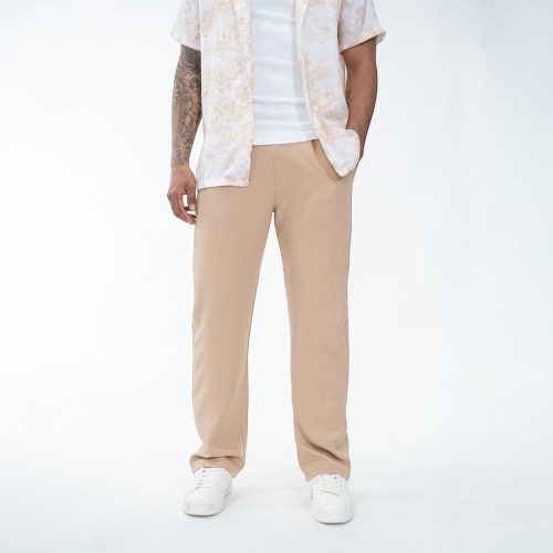 Beige Loose Pants - bő szövetnadrág - Méret: L