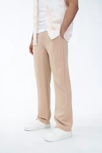 Beige Loose Pants - bő szövetnadrág - Méret: XL