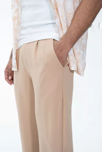 Beige Loose Pants - bő szövetnadrág - Méret: XXL