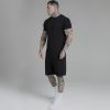 Siksilk Black T-Shirt and Shorts Set - fekete melegítő szett - Méret: XXL