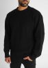 Loose-fitting Black Sweatshirt - fekete kötött pulóver - Méret: S