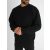 Loose-fitting Black Sweatshirt - fekete kötött pulóver - Méret: XL