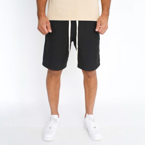 Linen Black Short - vászon rövidnadrág - Méret: XL