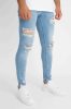 Prime Ripped Jeans - kék szaggatott farmernadrág - Méret: 33