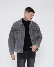 Grey Oversized Denim Jacket - szürke farmerkabát - Méret: M