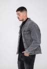 Grey Oversized Denim Jacket - szürke farmerkabát - Méret: L