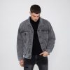 Grey Oversized Denim Jacket - szürke farmerkabát - Méret: XL