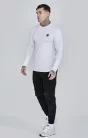 Siksilk Essentials White Long Sleeve T-Shirt - fehér póló - Méret: M