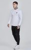 Siksilk Essentials White Long Sleeve T-Shirt - fehér póló - Méret: L