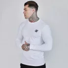 Siksilk Essentials White Long Sleeve T-Shirt - fehér póló - Méret: XXL