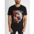 Rodeo Mode Tee - mintás fekete póló - Méret: L