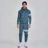  Siksilk Blue Muscle Fit Hoodie and Joggers Set 