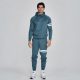  Siksilk Blue Muscle Fit Hoodie and Joggers Set - Méret: S 