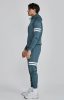  Siksilk Blue Muscle Fit Hoodie and Joggers Set - Méret: S 