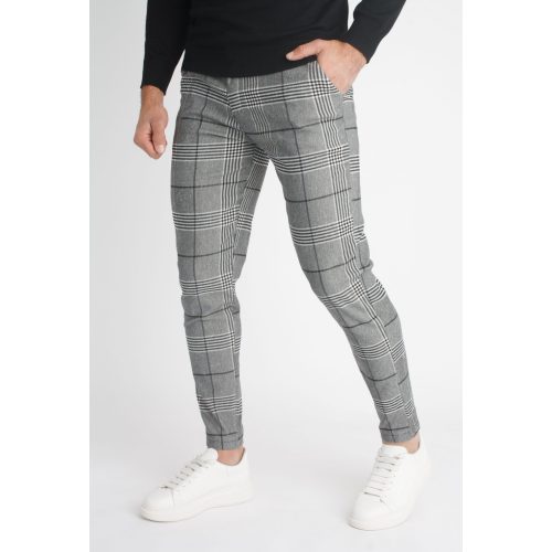 Belong Pants  - szürke kockás nadrág - Méret: XL