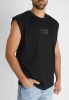 Black Loose Sleeveless - fekete ujjatlan póló - Méret: XL