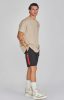 Siksilk Beige Graphic T-Shirt