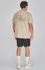 Siksilk Beige Graphic T-Shirt