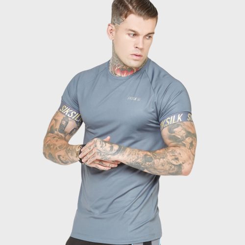 Siksilk Charcoal Sports Tech T-Shirt - szürke póló - Méret: L