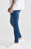 SikSilk Blue Washed Skinny Jeans - sötétkék farmer - Méret: XXL