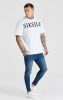 SikSilk Blue Washed Skinny Jeans - sötétkék farmer - Méret: M