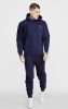 Siksilk Navy Cut And Sew Reverse Oversized Hoodie