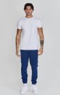 Siksilk Navy Muscle Fit Joggers - Méret: XS 