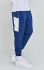 Siksilk Navy Muscle Fit Joggers - Méret: XS 