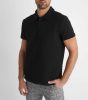 Black Polo Shirt - fekete galléros póló - Méret: S 